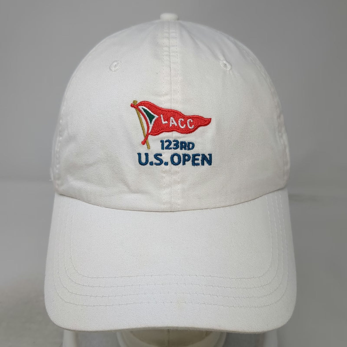 Ahead Baseball Cap White One Size USGA Member 123rd US Open LACC Golf Hat