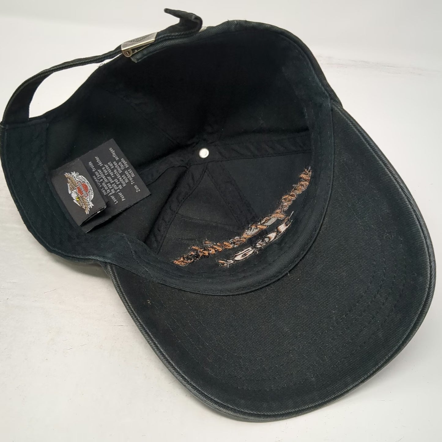 Harley-Davidson Baseball Cap Black One Size 105th Anniversary Studded Cotton hat