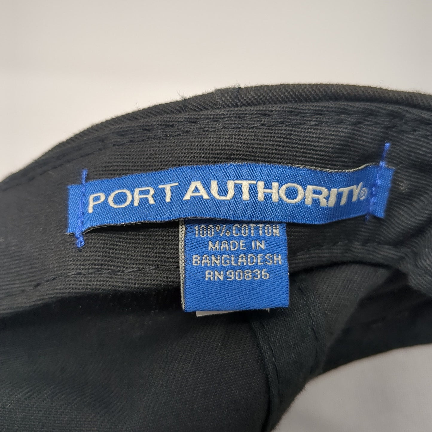 Air Maui Strapback Hat Black One Size Solid Embroidered Port Authority