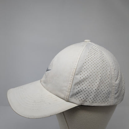 Nike Golf Strapback Hat White One Size Adjustable Embroidered Swoosh Polyester