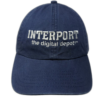 Interport Digital Depot Blue One Size Baseball Cap Hat Slideback Tech Promo
