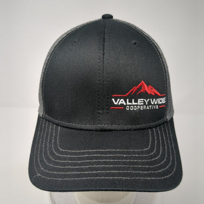 Valleywide Cooperative Snapback Trucker Hat Black OS Adjustable Mesh Back Otto