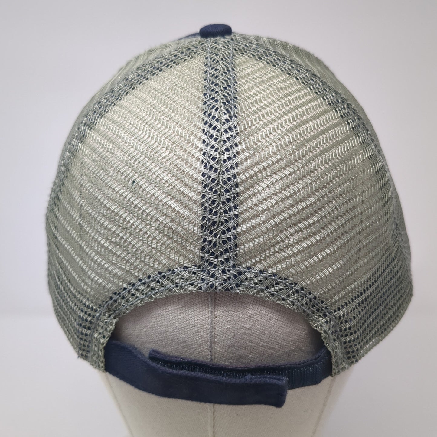 Shady Gators Strapback Trucker Hat Blue One Size Adjustable Mesh Back Sportsman