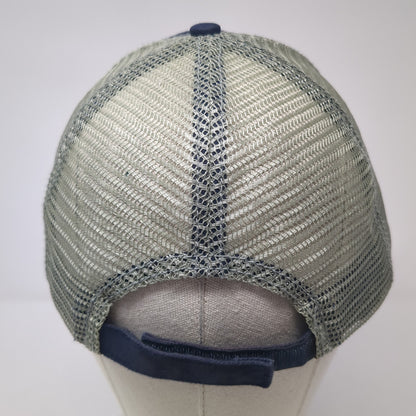 Shady Gators Strapback Trucker Hat Blue One Size Adjustable Mesh Back Sportsman