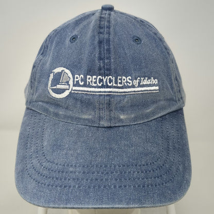 Port & Company Baseball Cap Blue One Size PC Recyclers of Idaho Strapback Hat