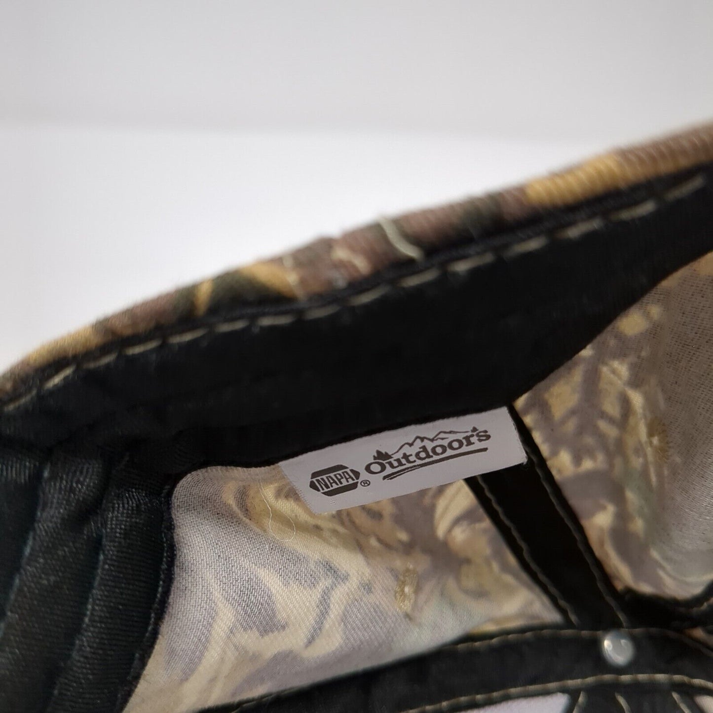 NAPA Outdoors Strapback Hat Camouflage One Size Adjustable Embroidered 6 Panel