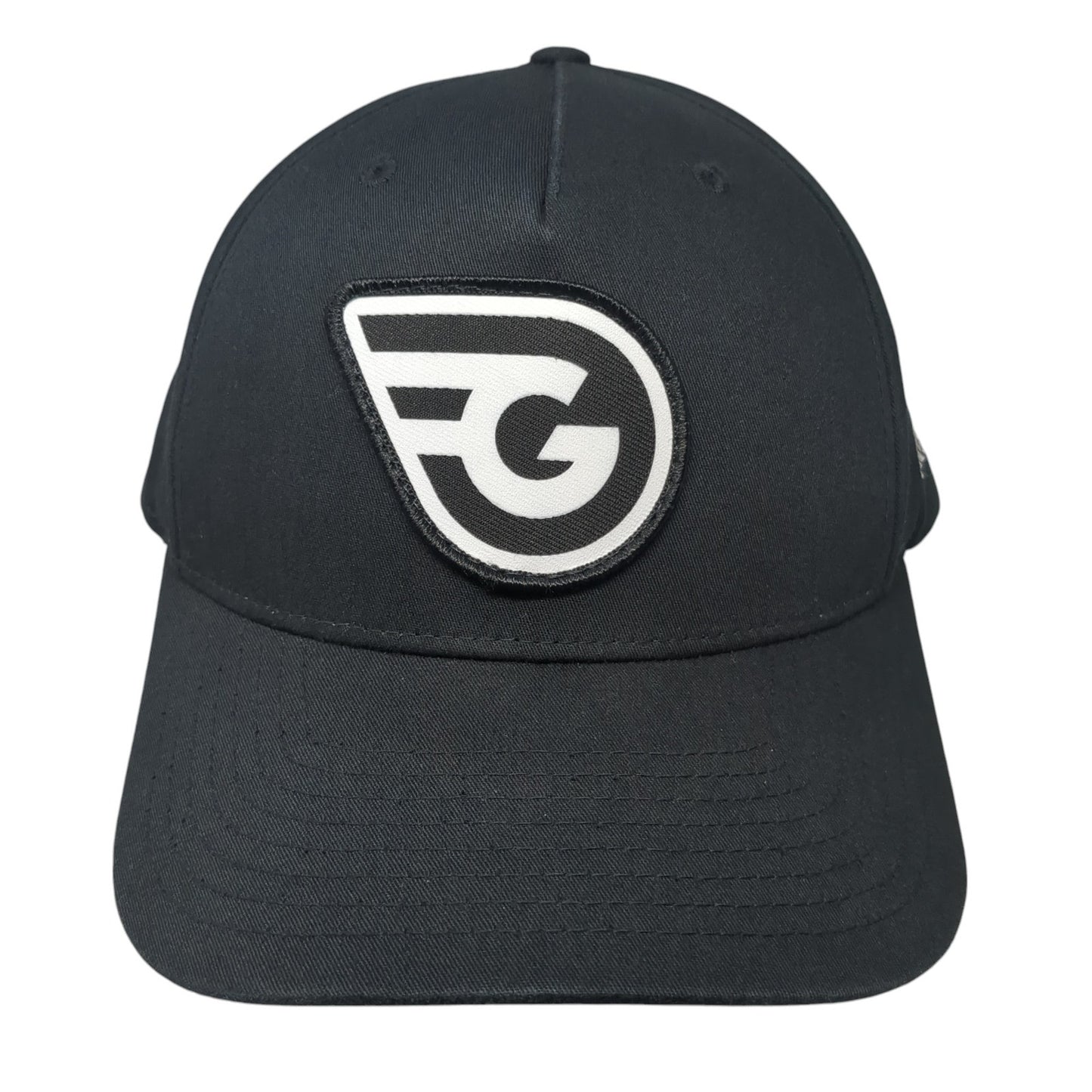 Pro Logo Patch Snapback Hat Black One Size Adjustable Solid Outdoor
