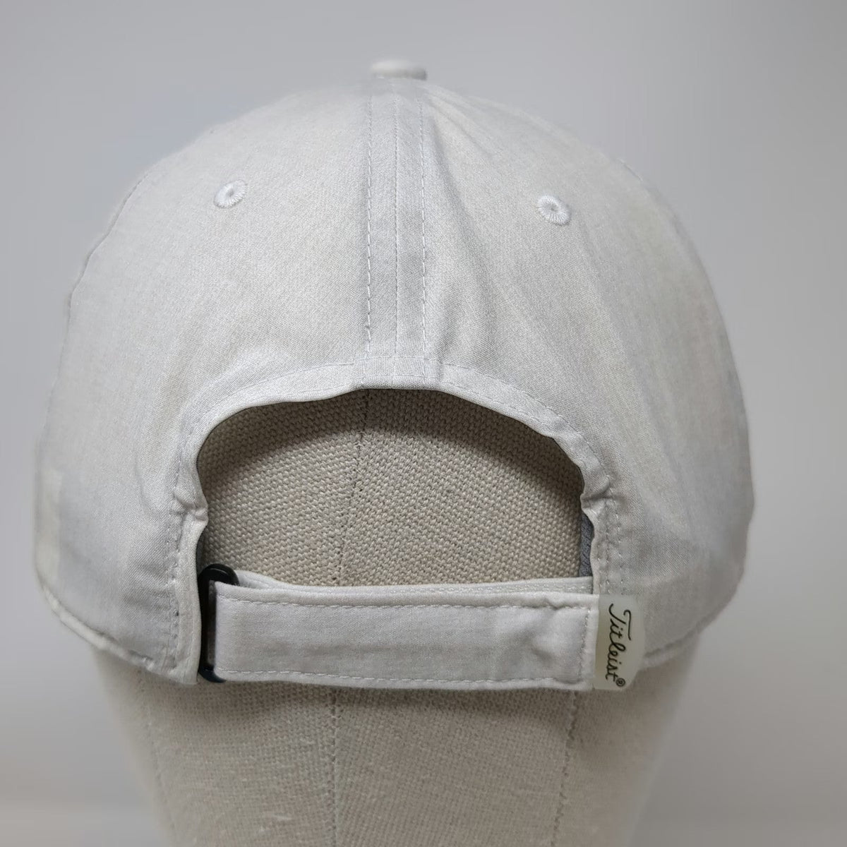 Titleist Baseball Cap Gray One Size Golf Hat Performance Strapback Embroidered