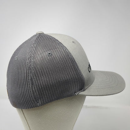 Carhartt Baseball Cap Gray One Size Fitted Mesh Back Embroidered Logo Work Hat