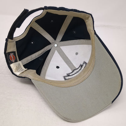 Harley-Davidson Baseball Cap Blue One Size Strapback Logo Shield Embroidered Hat
