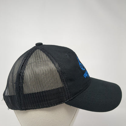 Realtree Fishing Snapback Mesh Back Trucker Hat Black One Size Solid