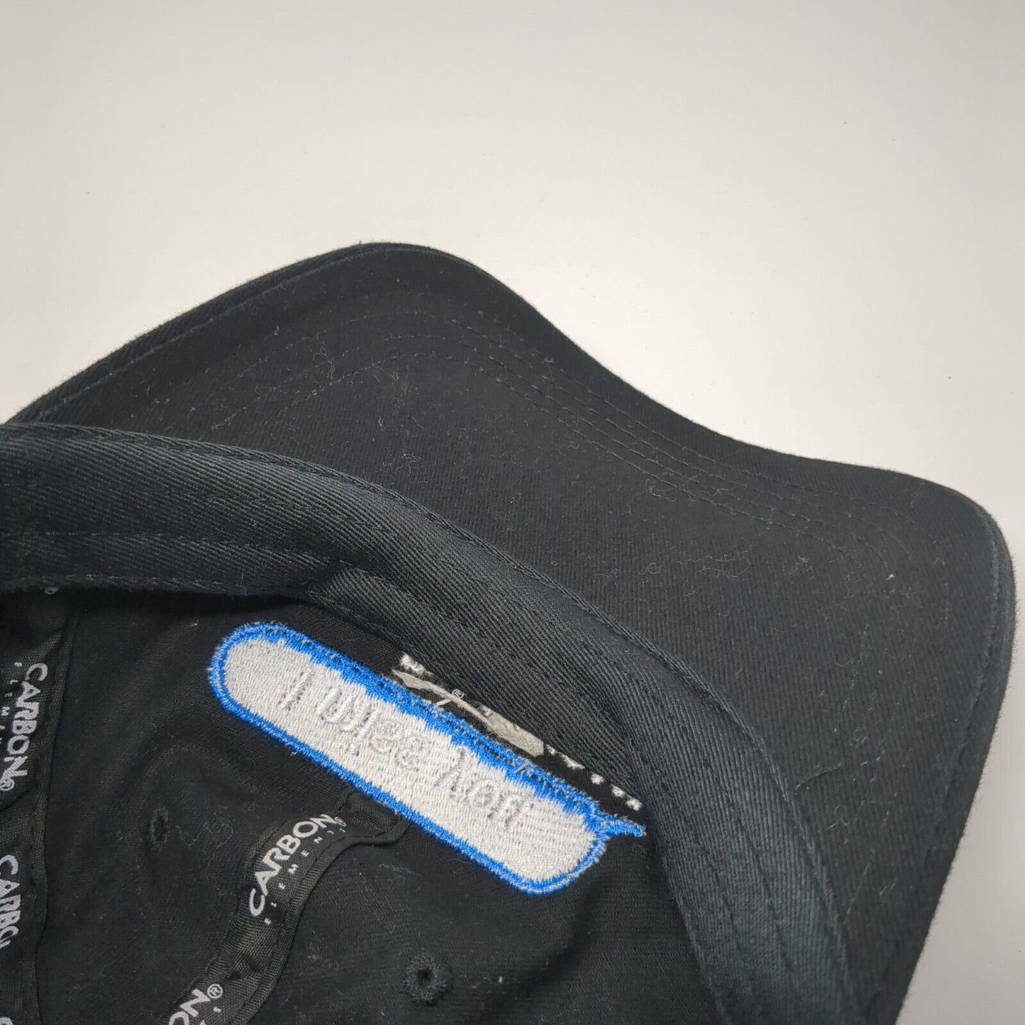 I Miss You Slideback Hat Black One Size Adjustable Embroidered Carbon