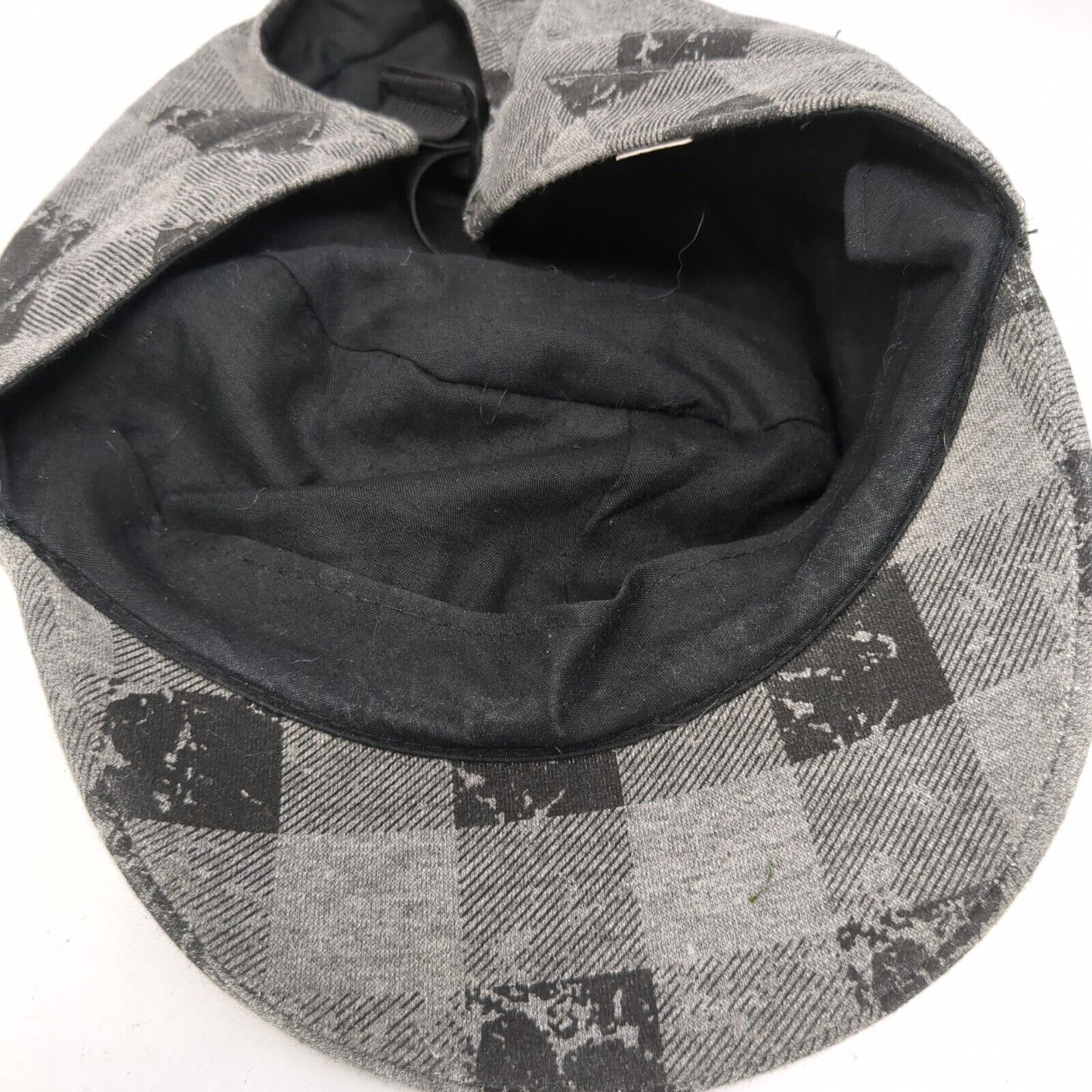 Joe Boxer Slideback Cadet Army Hat Multi One Size Buffalo Plaid Peace