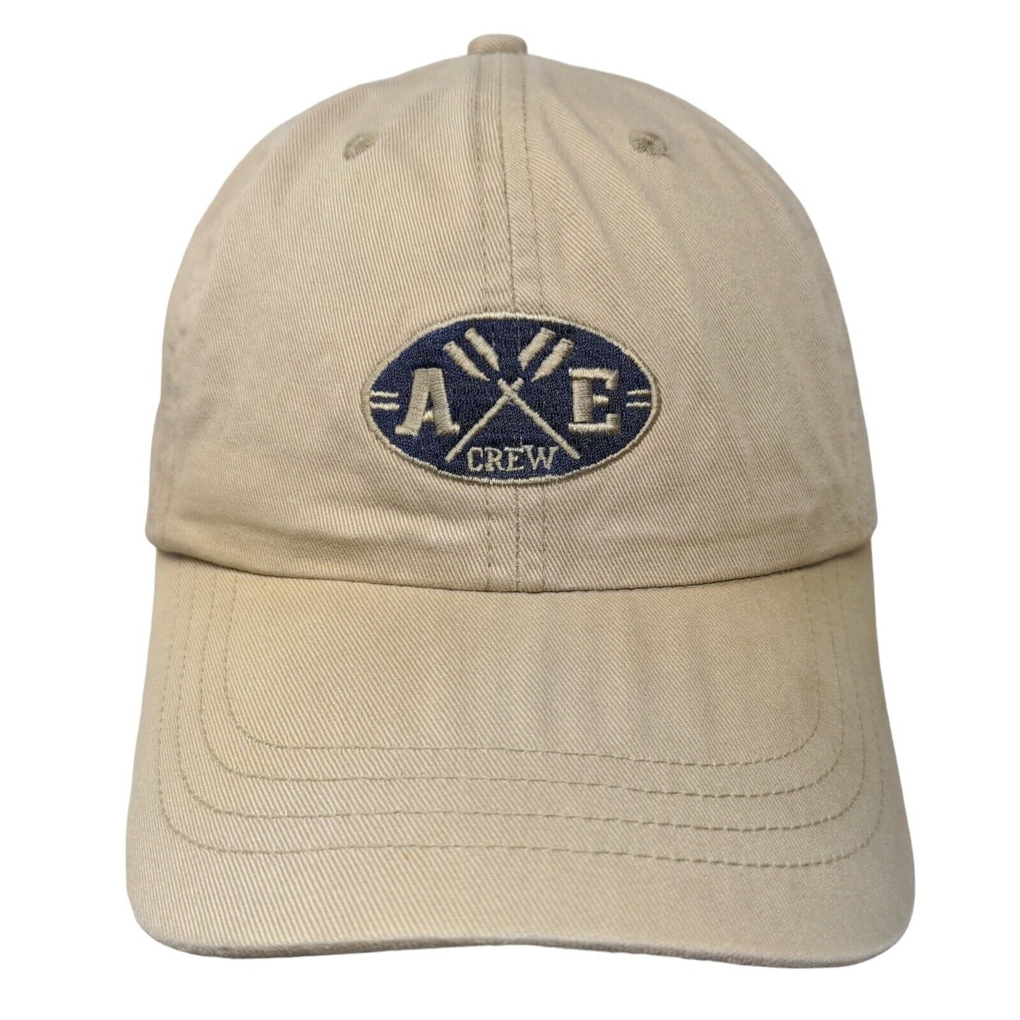 AE Crew Slideback Hat Tan OSFA Adjustable Embroidered 6 Panel AE Performance