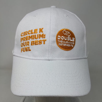 Circle K Premium Our Best Fuel Strapback Hat White One Size Embroidered