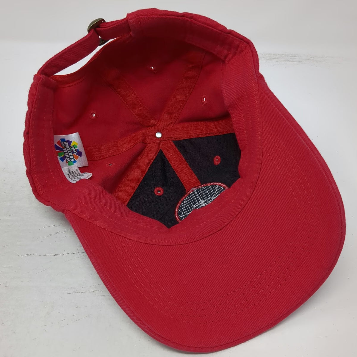Wheel of Fortune Live! Red Baseball Cap One Size Slideback Cotton Hat Adjustable