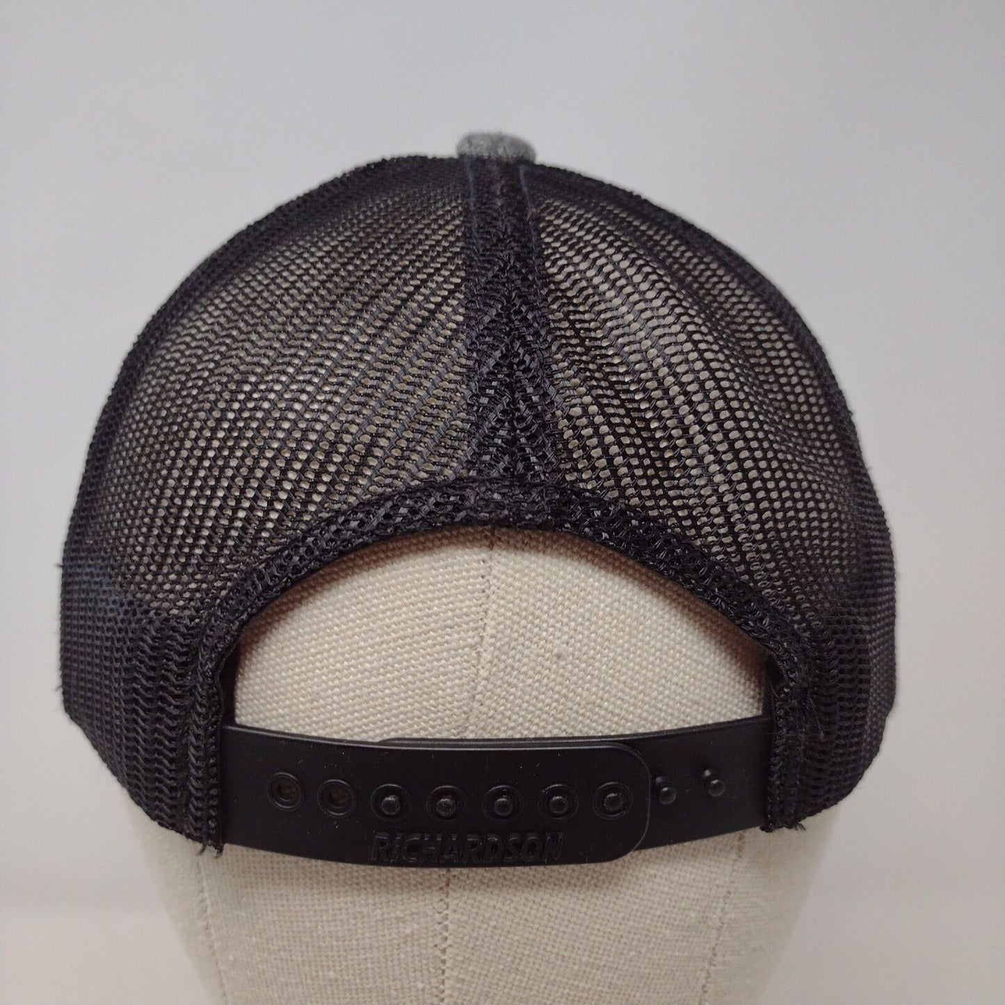 Remain Untamed RVB Snapback Trucker Hat Gray Small Adjustable Mesh Richardson