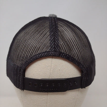 Remain Untamed RVB Snapback Trucker Hat Gray Small Adjustable Mesh Richardson
