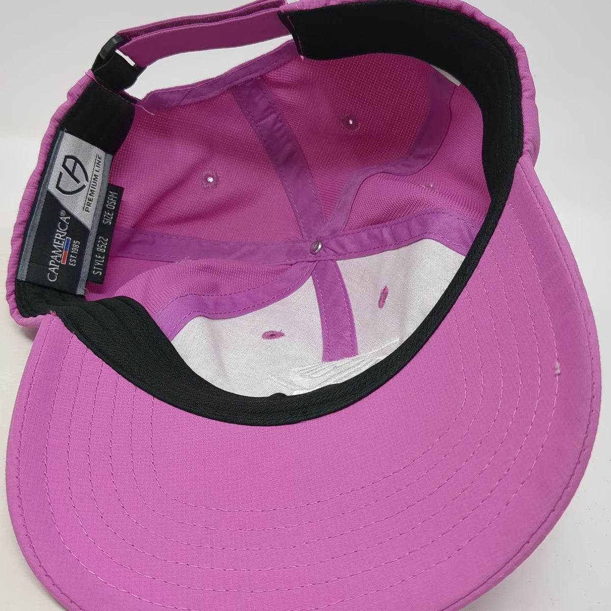 Cap America Baseball Cap Pink White Red One Size Boys Girls Clubs Ada Logo Hat