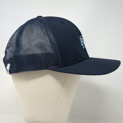 Richardson Trucker Hat Blue One Size Snapback The Boat Monkey Mesh Embroidered