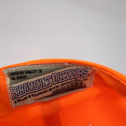 Paramount Outdoors Strapback Hat Orange OS Adjustable 6 Panel Blank Polyester