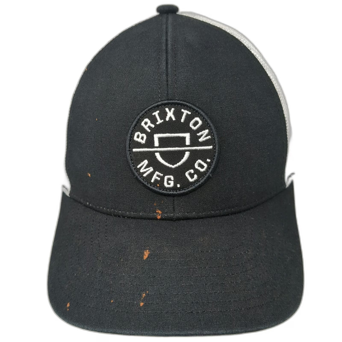 Brixton Trucker Hat Black One Size Snapback Mesh Patch Recycled Brim MFG CO