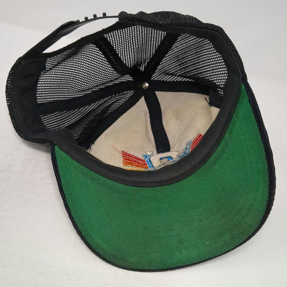 O'Brien Skis Corduroy Mesh Trucker Hat Black One Size Pebble Creek Airplane Pins