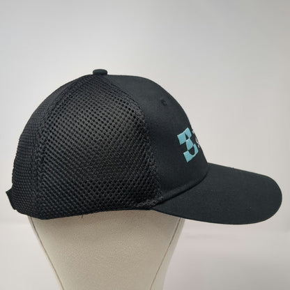 Sportsman Johnson Screens Baseball Cap Black One Size Mesh Back Strapback Hat
