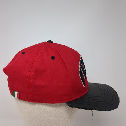 Verona Italia Snapback Hat Red One Size Adjustable Embroidered Essencial