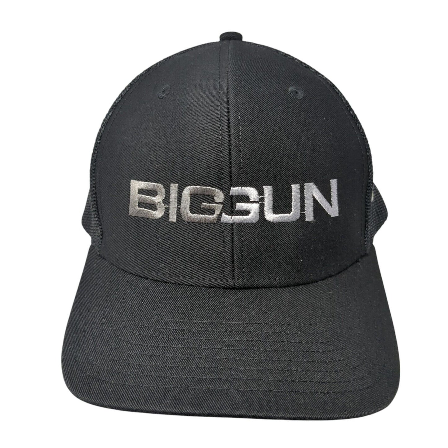 BIG GUN Nelson Snapback Trucker Hat Black One Size Mesh Back Outdoor