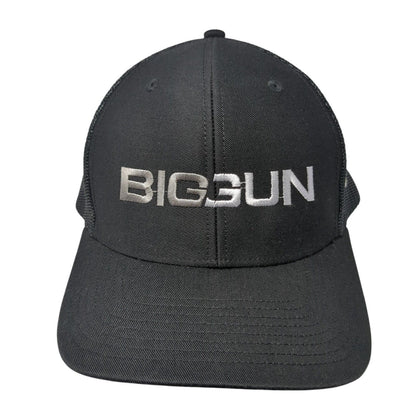 BIG GUN Nelson Snapback Trucker Hat Black One Size Mesh Back Outdoor