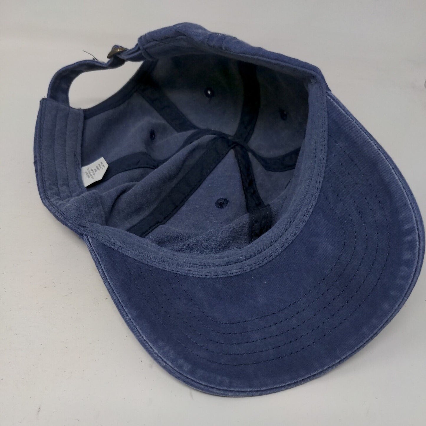 Time And Tru Sildeback Hat Blue OSFM Adjustable Vented Hole 6 Panel Blank