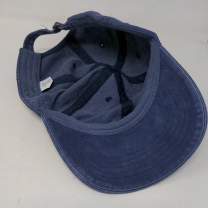 Time And Tru Sildeback Hat Blue OSFM Adjustable Vented Hole 6 Panel Blank