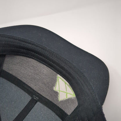 Stack Rock Group Snapback Trucker Hat Black One Size Mesh Back Flat Bill