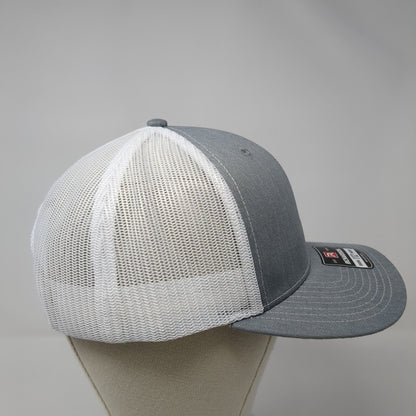 The Duran Group Snapback Mesh Back Trucker Hat Gray One Size Adjustable