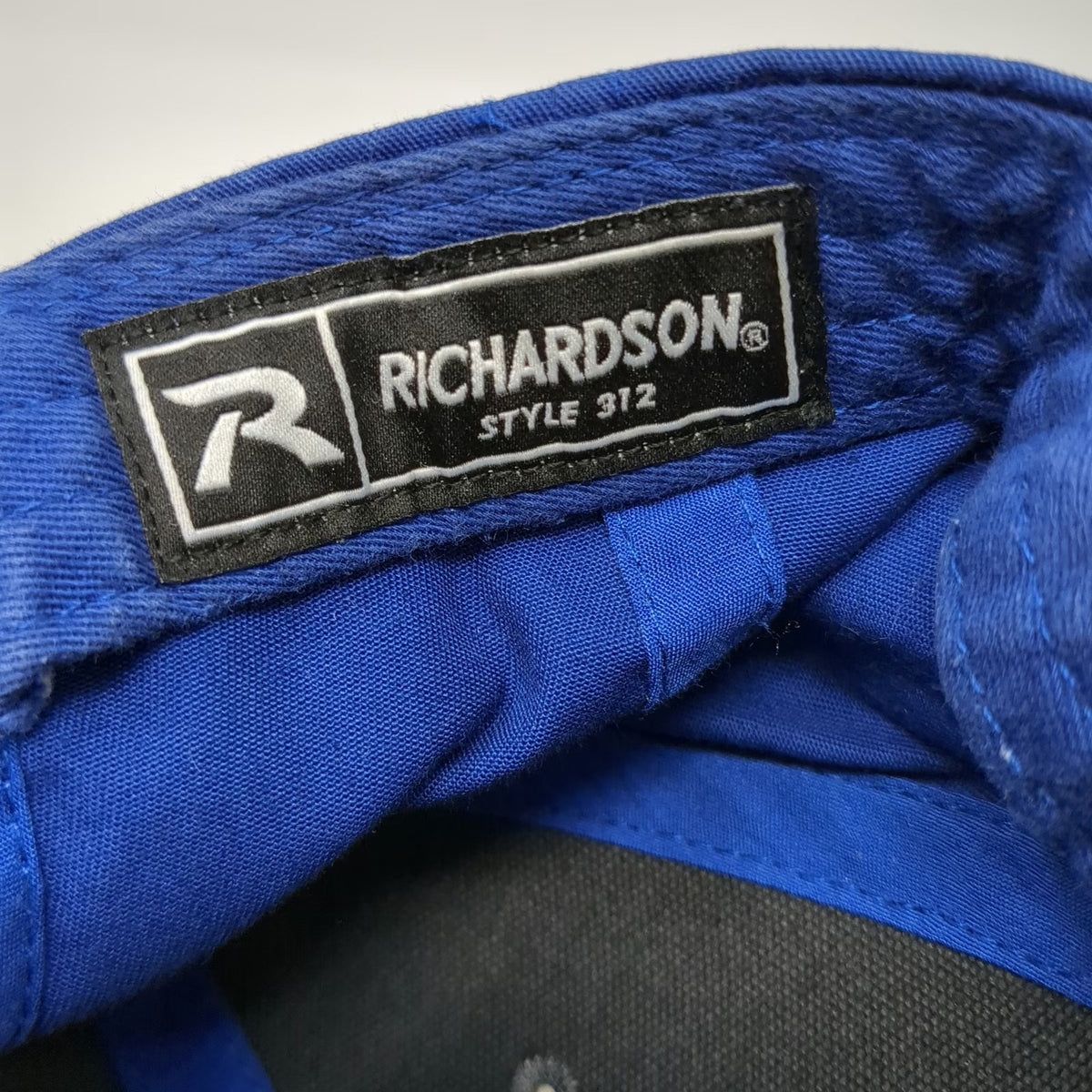 Richardson Snapback Hat Gray Blue One Size Melton Truck Lines Embroidered