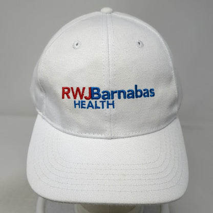 RWJBarnabas Health Baseball Cap White One Size Strapback Hospital Logo Hat