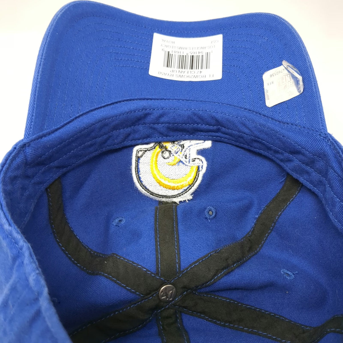 '47 Los Angeles Rams NFL Blue One Size Slideback Hat Clean Up Curved Brim Cap