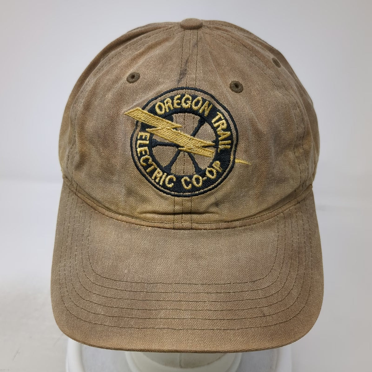 Richardson Baseball Cap Brown One Size Oregon Trail Electric Co-Op Logo Hat