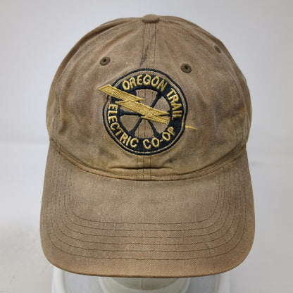 Richardson Baseball Cap Brown One Size Oregon Trail Electric Co-Op Logo Hat