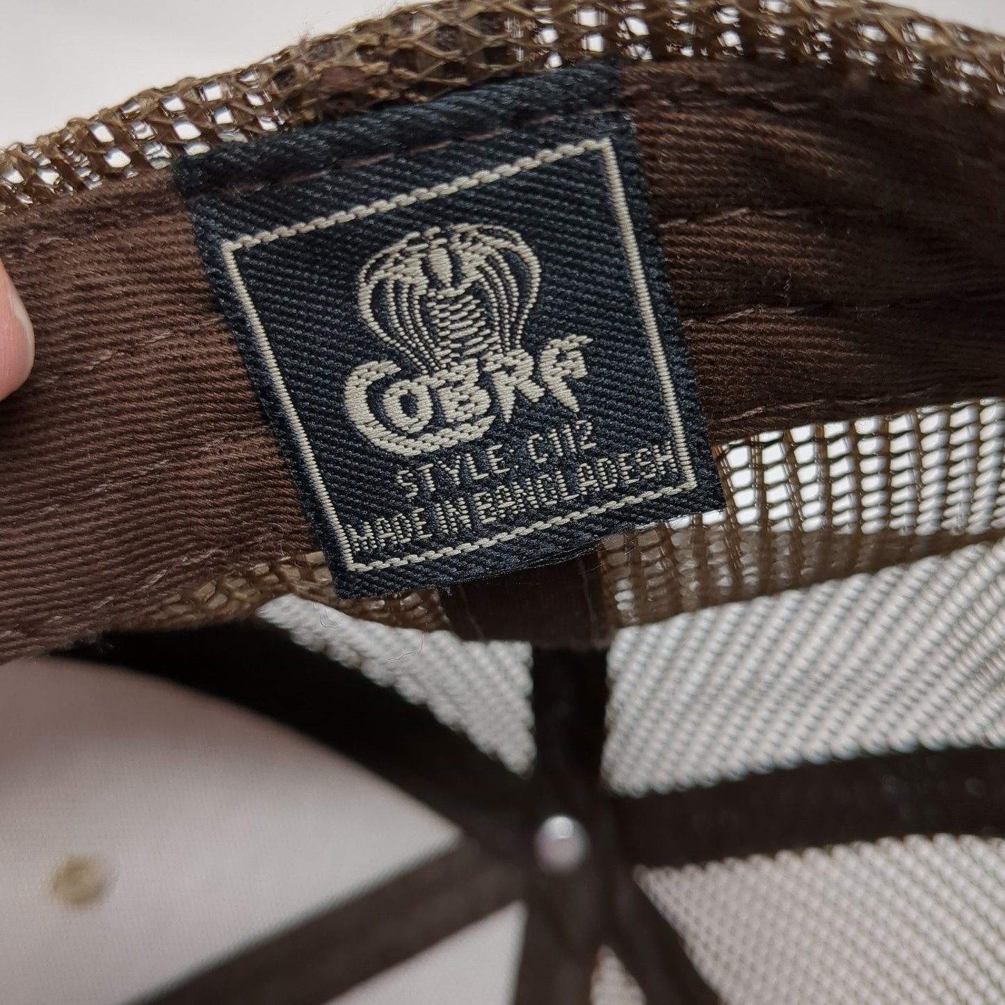 DFO Dry Foot Outfitters Snapback Mesh Back Trucker Hat Brown One Size