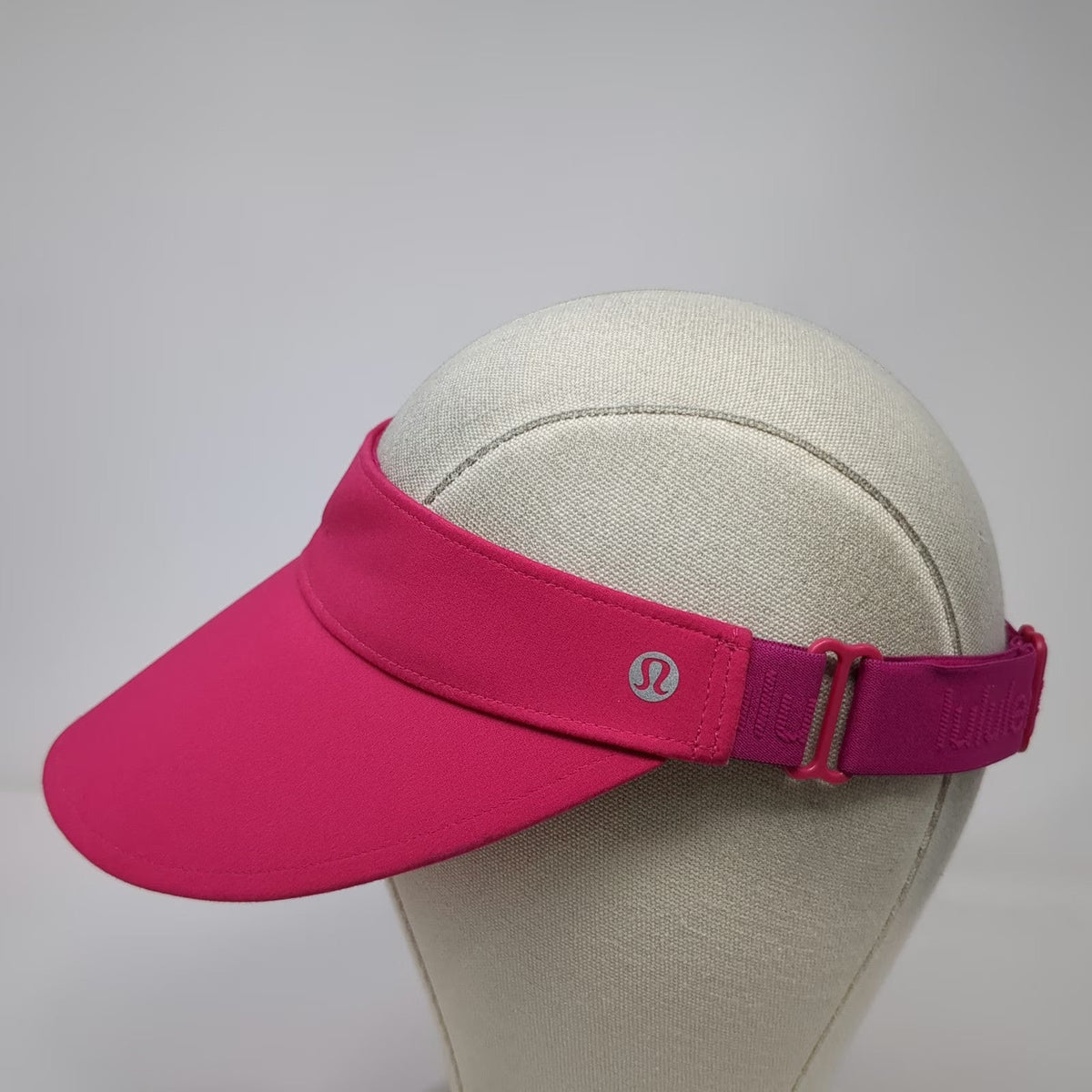Lululemon Visor Pink One Size Adjustable Strap Athletic Running Performance Hat