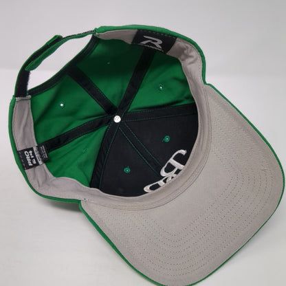 BB Strapback Hat Green M-L Adjustable Embroidered Richardson Pro 214