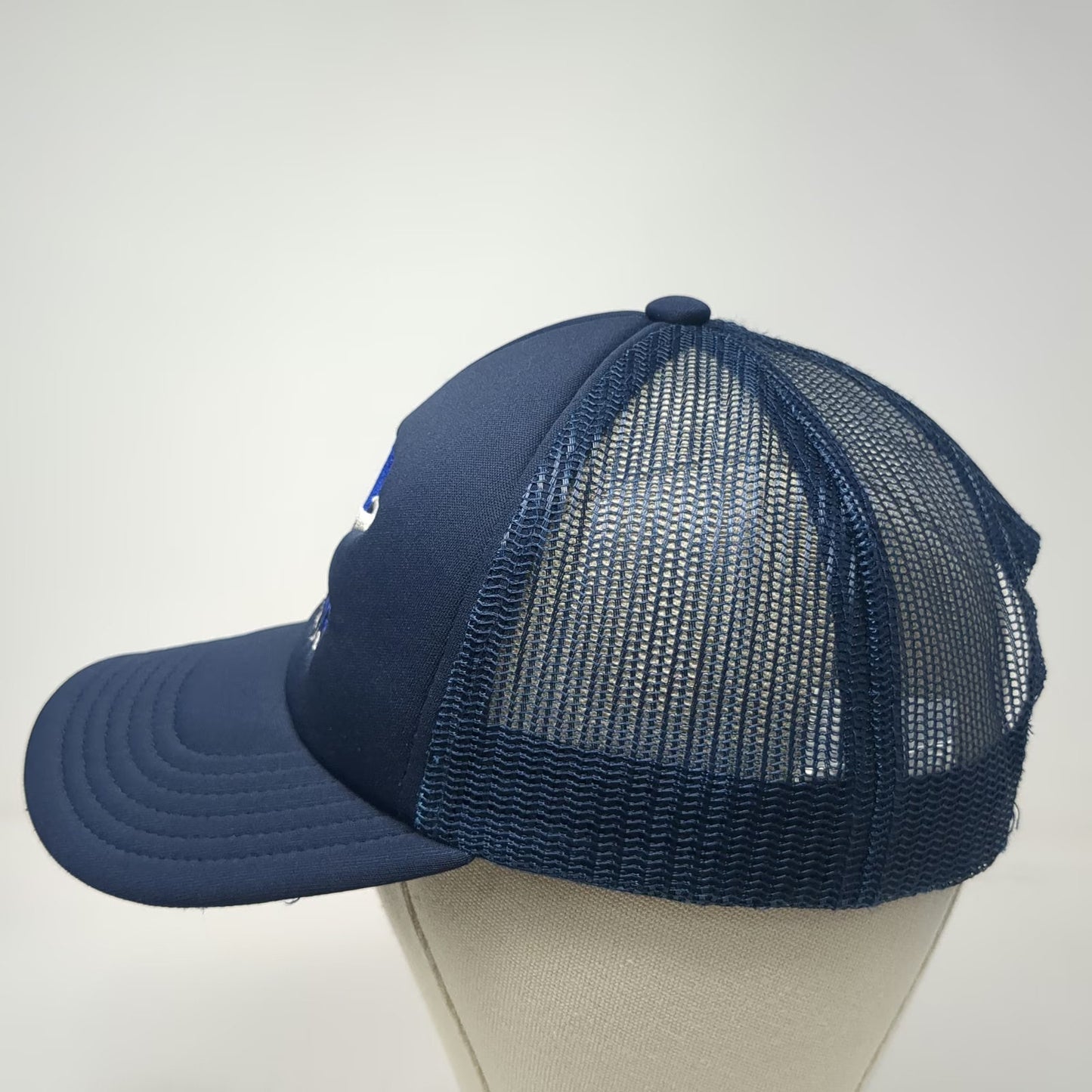 Leo Pard Trucker Hat Blue One Size MG Imports Peças Automotivas Mesh Snapback
