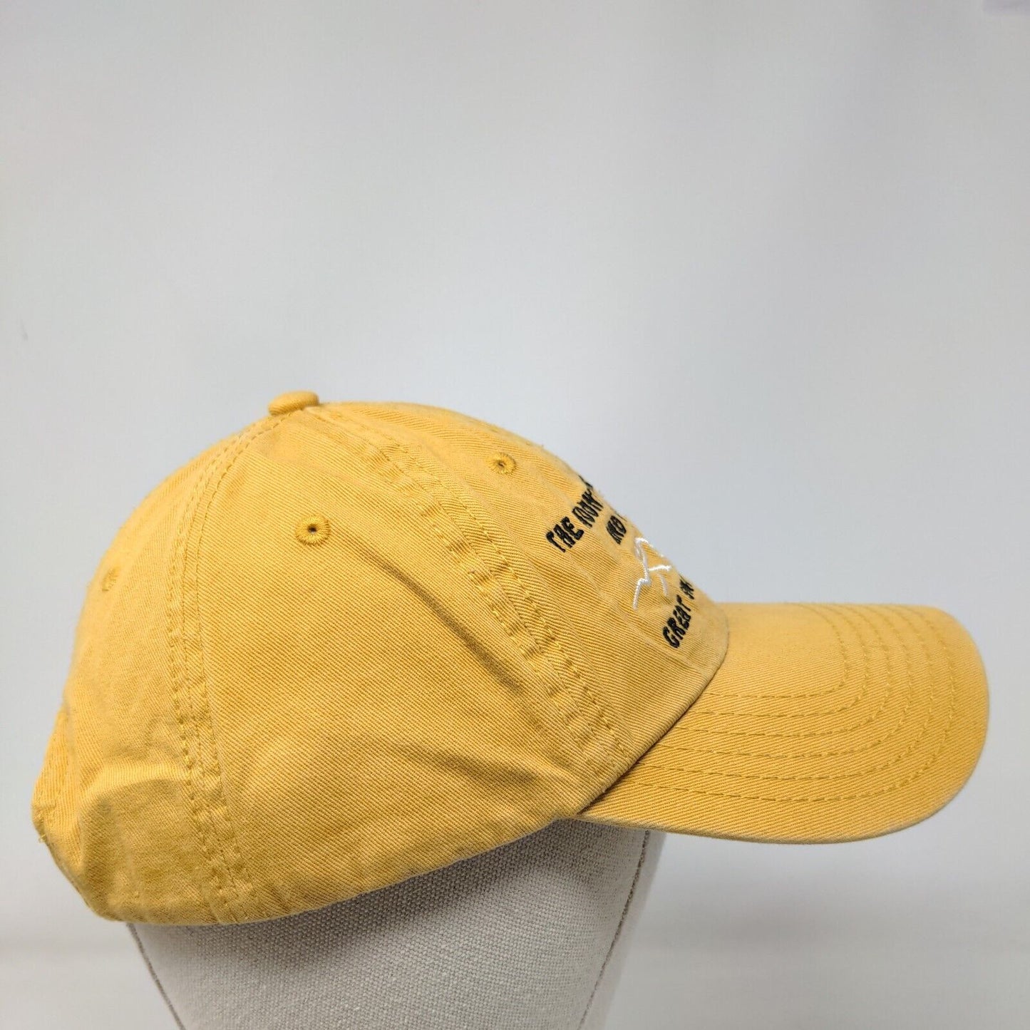 Great Smoky Mountains Strapback Hat Tanish-Yellow OSFM Embroidered Otto