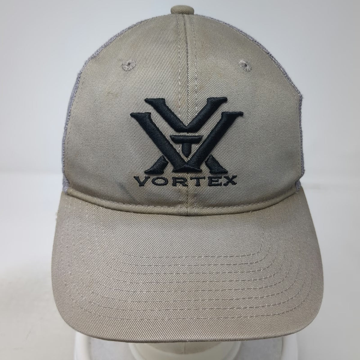 Vortex Trucker Hat Gray One Size Mesh Back Snapback Logo Hunting Shooting Gear