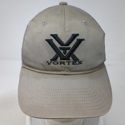 Vortex Trucker Hat Gray One Size Mesh Back Snapback Logo Hunting Shooting Gear