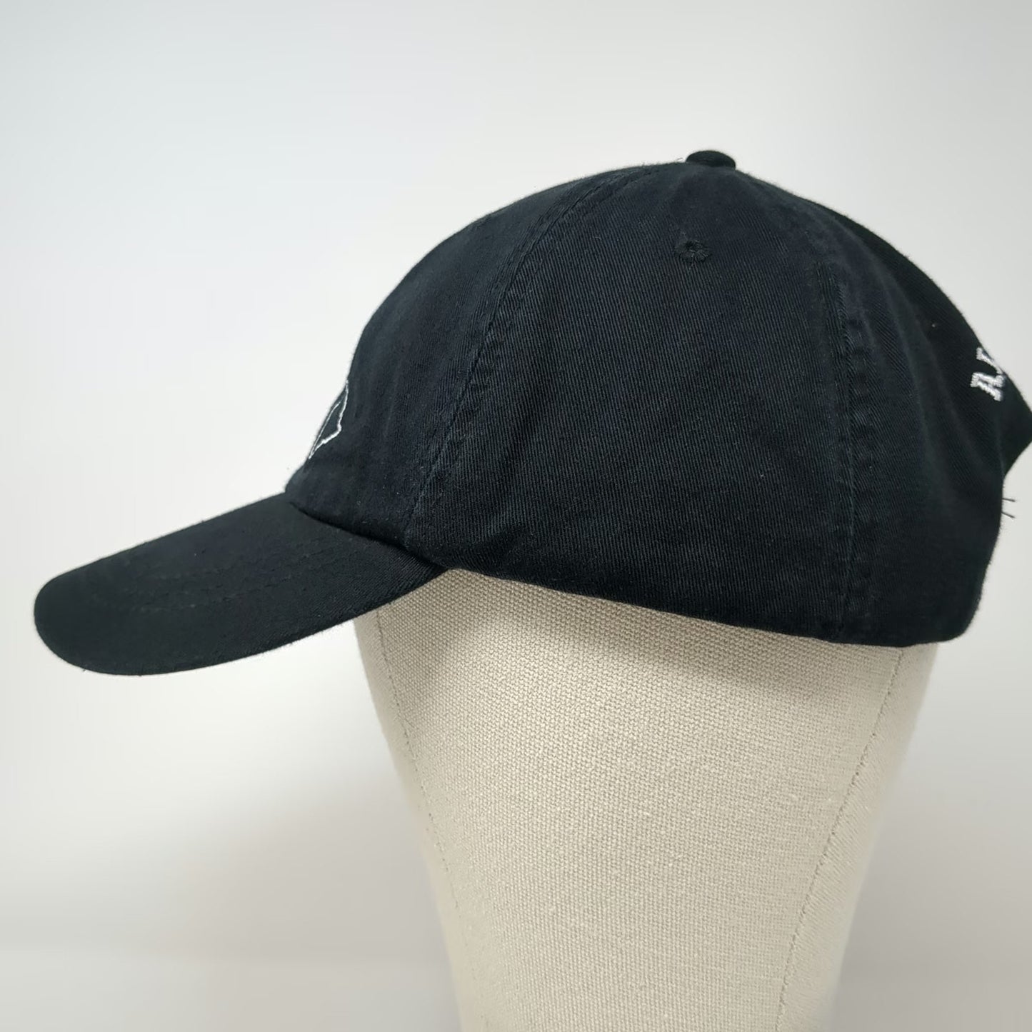 Adams Baseball Cap Black One Size Hawaii Aloha State Leather Strapback Hat