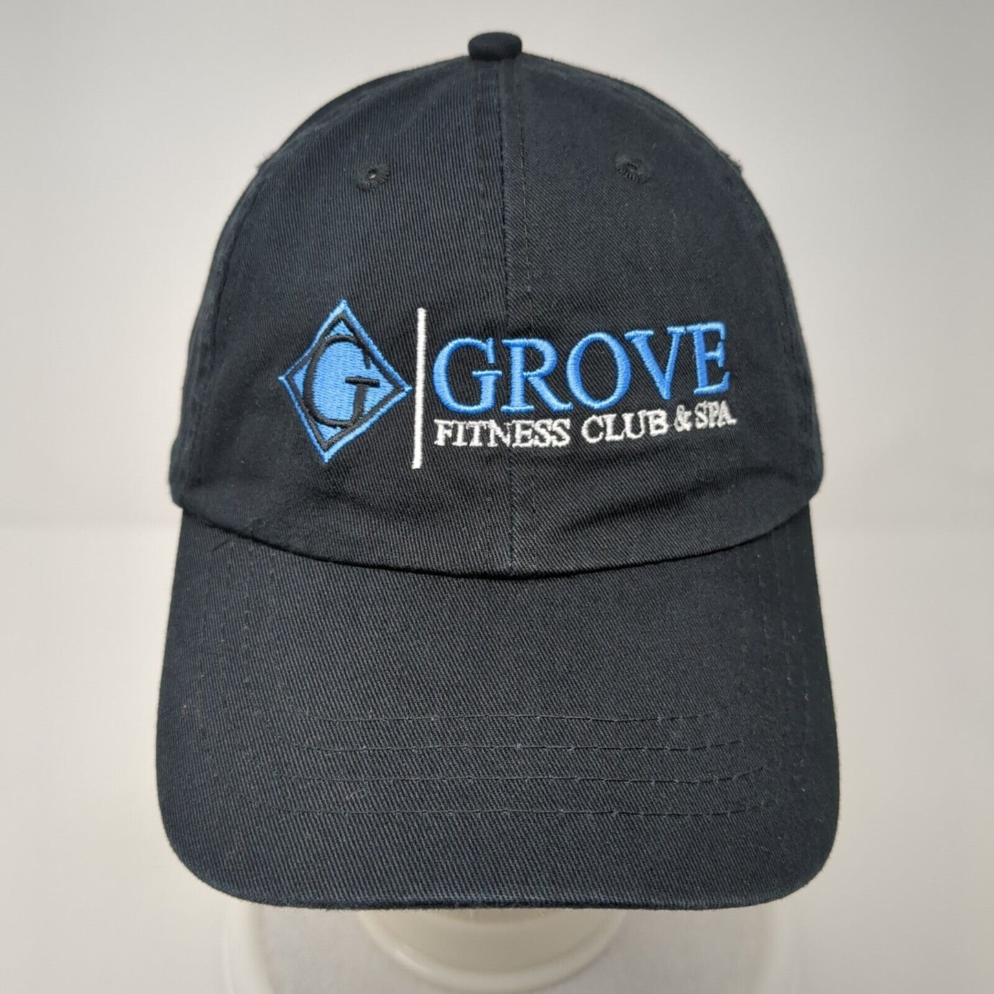 Grove Fitness Club & Spa Strapback Hat Black One Size Adjustable 6 Panel