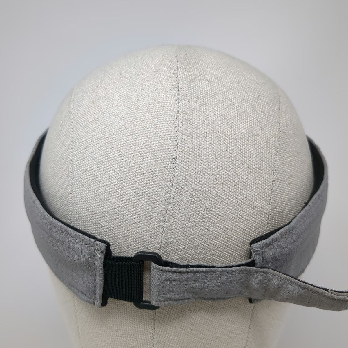 Adidas Visor Gray One Size Performance Logo Sport Hat Adjustable Strap Golf